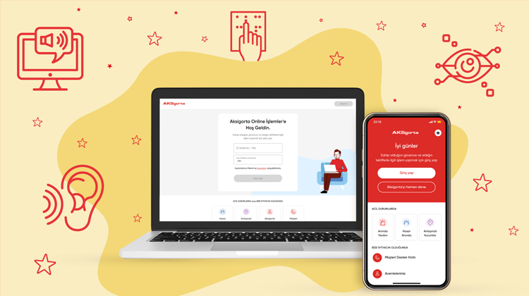 Aksigorta, BlindLook İş Birliği ile  Tüm Dijital Kanallarında Engelleri Kaldırıyor